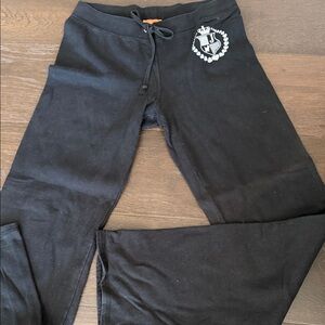 Juicy Couture Black Joggers with Orange Label